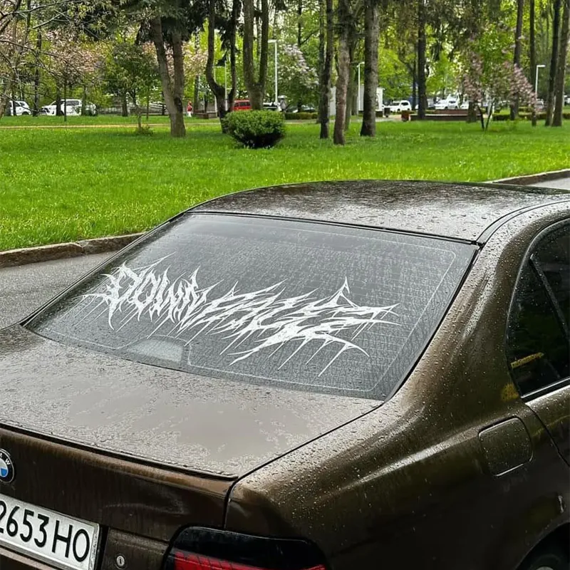 Death Metal Style Car Decal