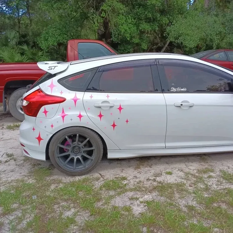 Star Sparkle Car Decal (Pink)