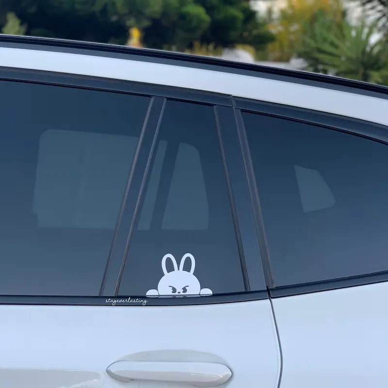 Peekaboo Bunny Window Decal