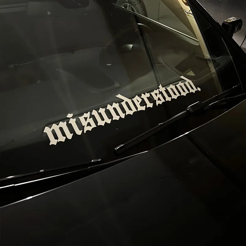 Misunderstood Windshield Decal