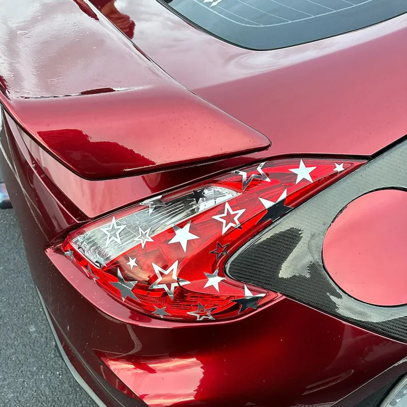 Holographic Star Car Decal 50 Pack (Silver)