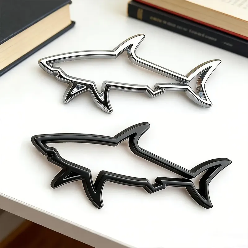 3D Metal Shark Emblem