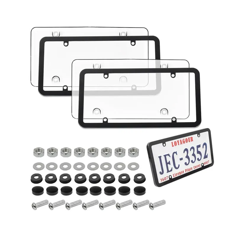 2x Unbreakable License Plate Covers