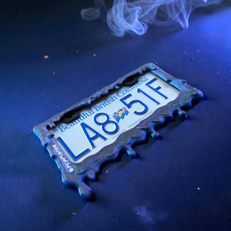 Toxic Goop License Plate Frame (Purple)