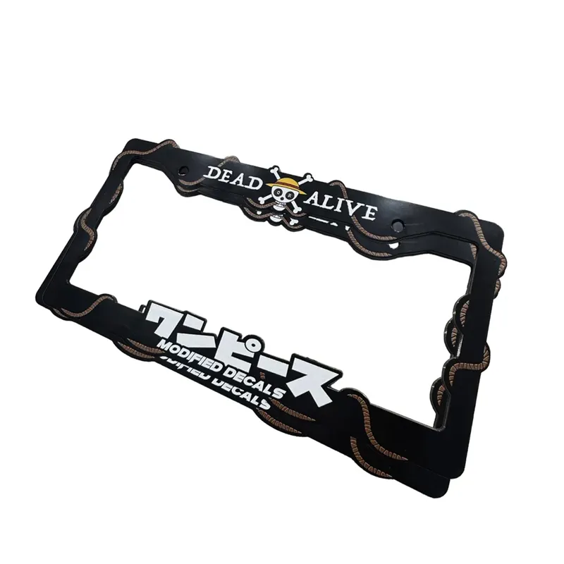 One Piece License Plate Frame