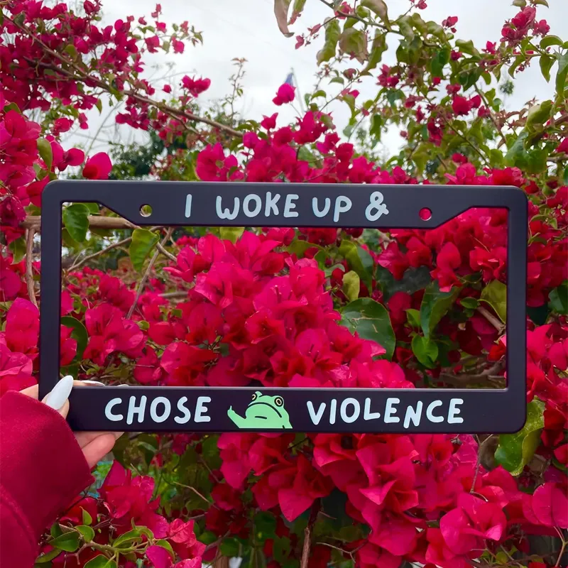 Chose Violence License Plate Frame