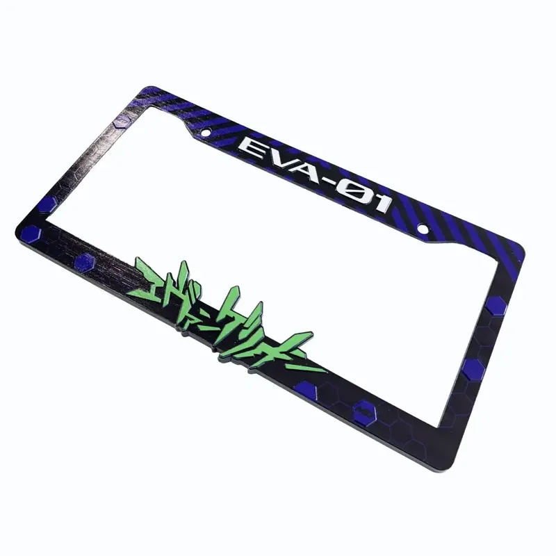 Evangelion License Plate Frame (Blue)