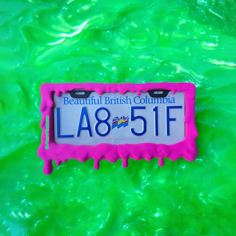 Toxic Goop License Plate Frame (Pink)
