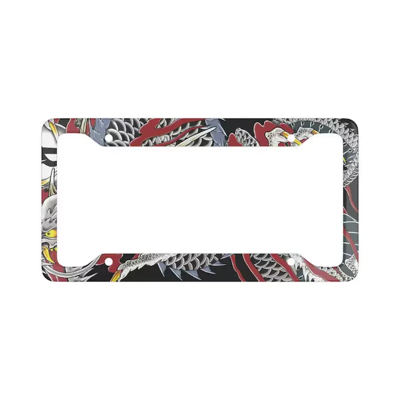 Kiryu Dragon Tattoo License Plate Frame
