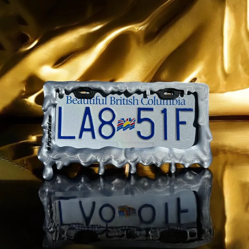 Toxic Goop License Plate Frame (Silver)