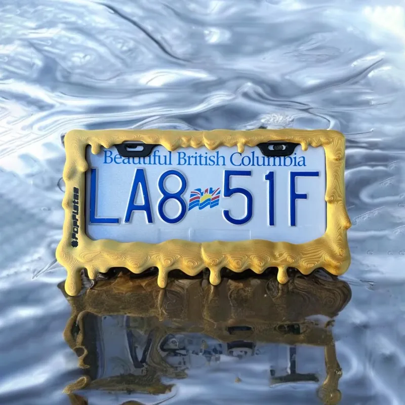 Toxic Goop License Plate Frame (Gold)