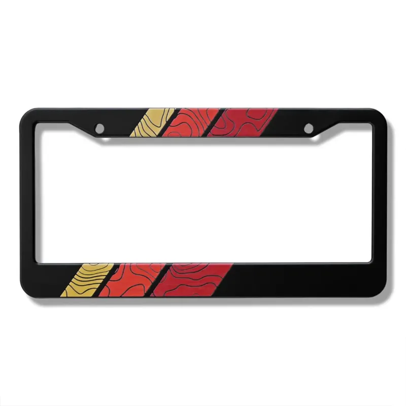 Topographic Tri-Color Stripes Plate Frame (Classic)