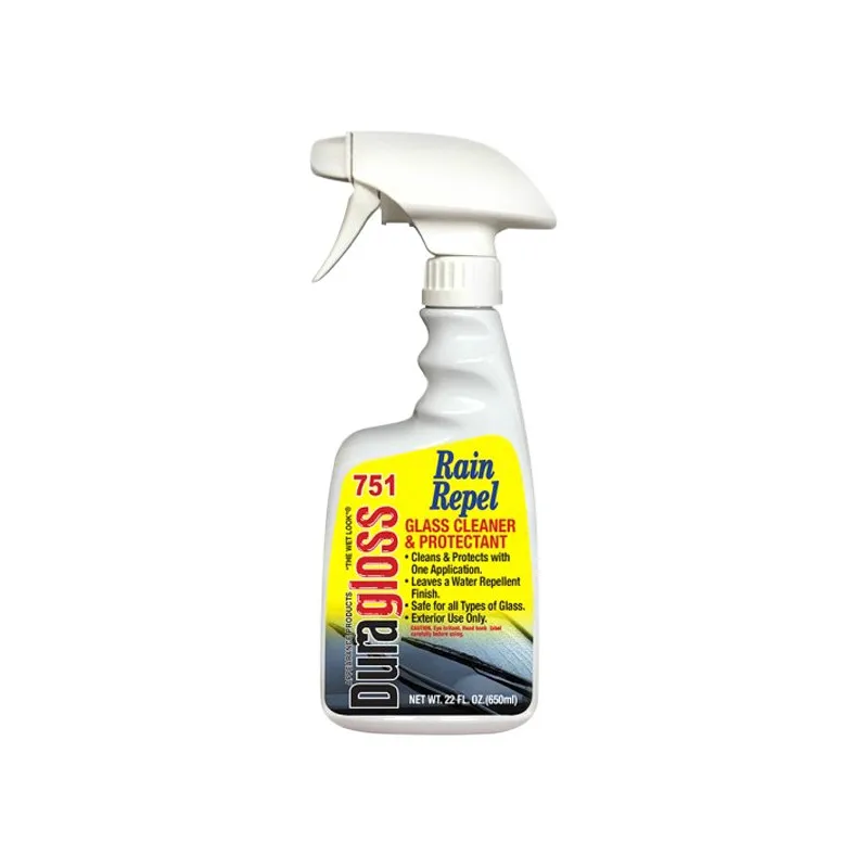 Duragloss - 22 oz. Spray Rain Repel Glass Cleaner and Protectant